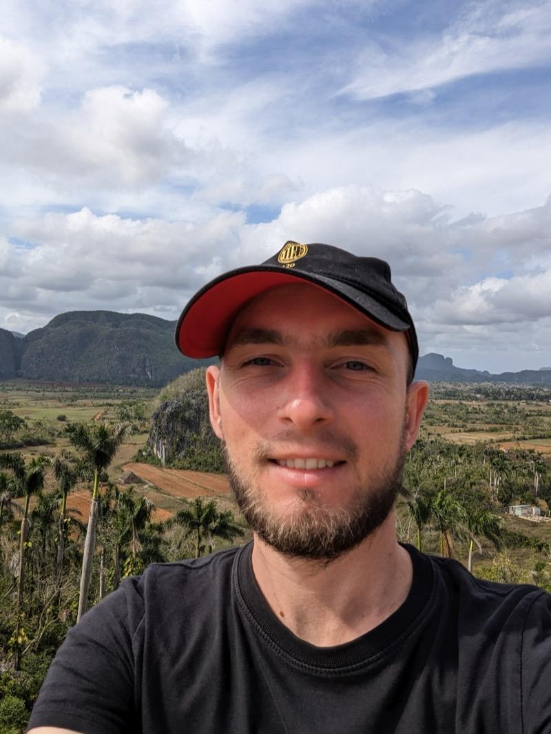 Selfie at Viñales valley, Cuba