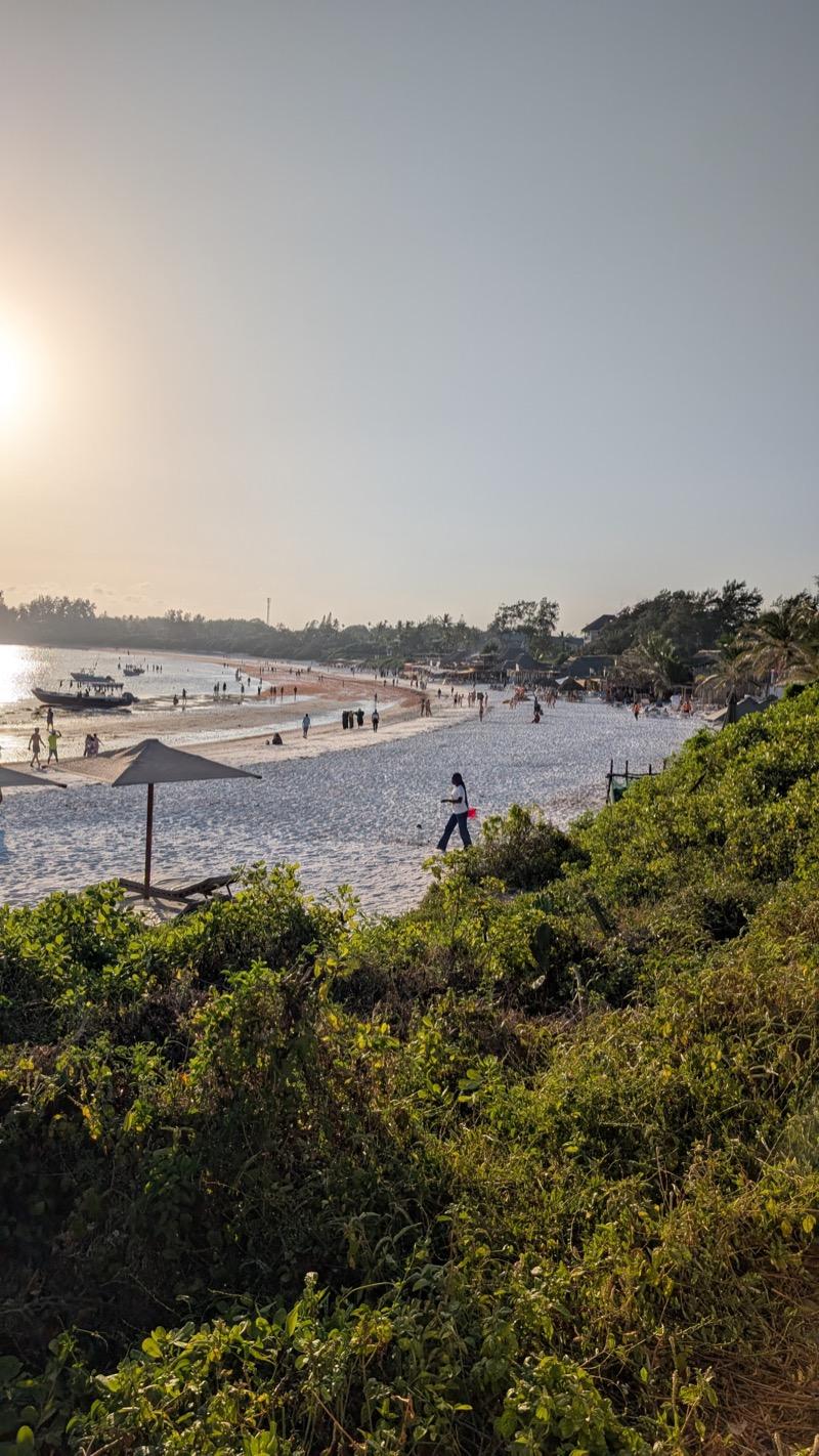Beach sunset in Kenya