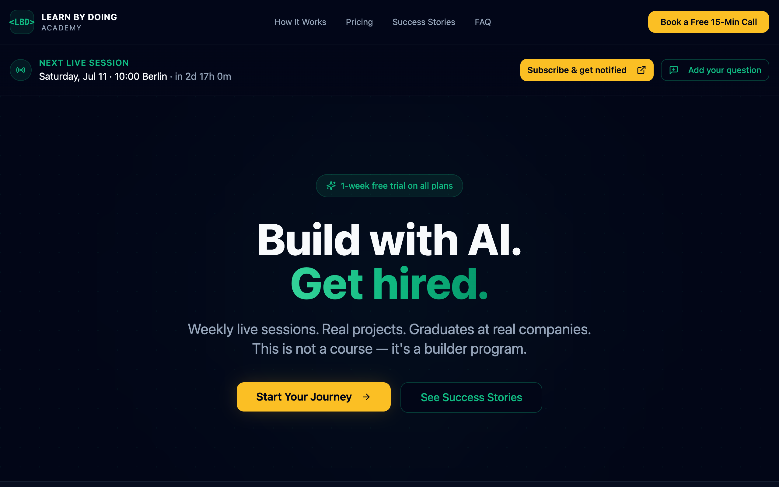 Learn By Doing Academy screenshot